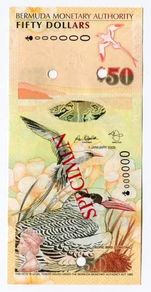 Bermuda 50 Dollars 2009 ... 
