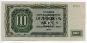 Bohemia & Moravia 1000 Korun 1942 Specimen - ... 