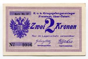 Austria 2 Kronen 1914 - 1918 (ND) POW Camp ... 