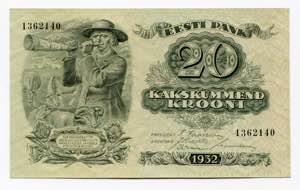 Estonia 20 Krooni 1932 - ... 
