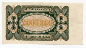 Germany - Weimar Republic 2 Millionen Mark ... 