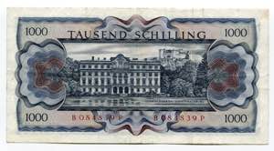 Austria 1000 Schilling 1970 (1966) - P# ... 