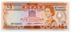 Fiji 5 Dollars 1980 (ND) ... 