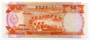 Fiji 5 Dollars 1980 (ND) - P# 78a; XF+
