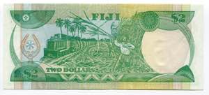 Fiji 2 Dollars 1980 (ND) - P# 77a; XF+
