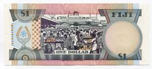 Fiji 1 Dollars 1980 (ND) - P# 76a; UNC