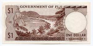 Fiji 1 Dollar 1969 (ND) - P# 59a; AUNC