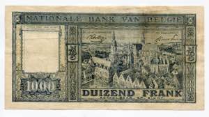 Belgium 1000 Francs 1945 - P# 128b