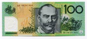Australia 100 Dollars 2008 - P# 61a; UNC