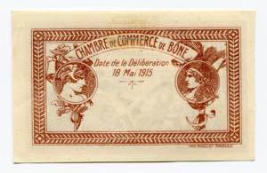 Algeria 50 Centimes 1915 - # D63806; ... 