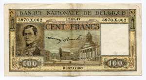 Belgium 100 Francs 1947 ... 