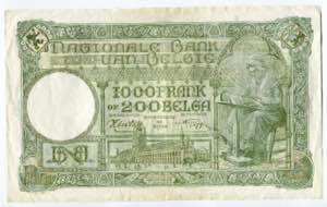 Belgium 1000 Francs 1944 - P# 110