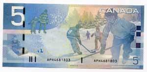 Canada 5 Dollar 2006 - P# 101A; UNC-