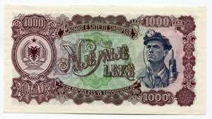 Albania 1000 Leke 1957 - ... 