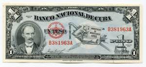Cuba 1 Peso 1953 - P# ... 