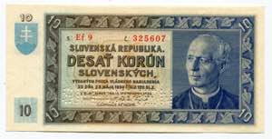 Slovakia 10 Korun 1939 ... 