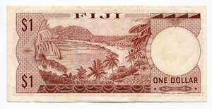 Fiji 1 Dollar 1974 (ND) - P# 71a; XF+/AUNC-