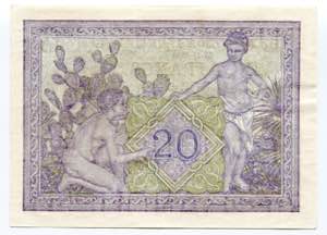 Algeria 20 Francs 1944 - 1945 (ND) - P# 92b; ... 