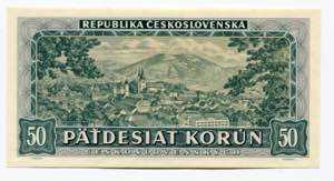 Czechoslovakia 50 Korun 1948 - P# 66a; # A ... 