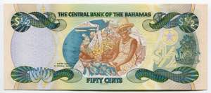 Bahamas 50 Cents 2001 - P# 68; # A 1056252; ... 