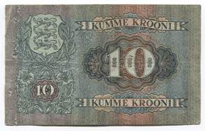 Estonia 10 Krooni 1937 - P# 67; #A 3224201; ... 