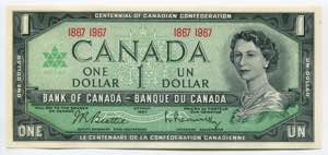 Canada 1 Dollar 1967 ... 