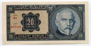 Czechoslovakia 20 Korun 1926 Specimen - P# ... 