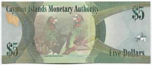 Cayman Islands 5 Dollars 2010 - P# 39a; № ... 