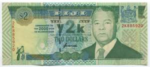 Fiji 2 Dollars 2000 ... 