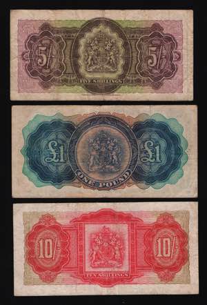Bermuda 5 - 10 Shillings & 1 Pound 1957 - ... 