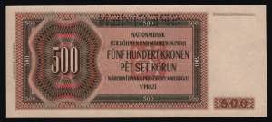 Bohemia & Moravia 500 Korun 1942 Specimen - ... 