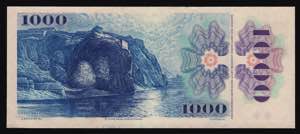 Czech Republic 1000 Korun 1993 - P# 3a; UNC
