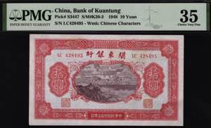 China Kwangtung 10 Yuan ... 