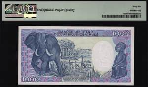 Congo 1000 Francs 1987 PMG 66 EPQ - P# 10a; ... 