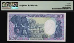 Central African Republic 1000 Francs 1986 - ... 