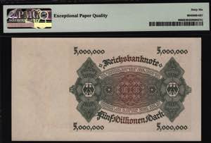 Germany - Weimar Republic 5 Millionen Mark ... 