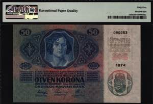 Austria 50 Kronen 1914 Rare PMG 65 EPQ - P# ... 