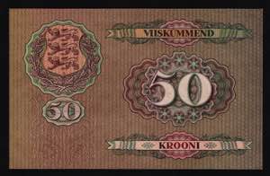 Estonia 50 Krooni 1929 - P# 65; UNC