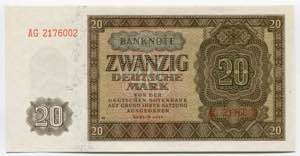 Germany - DDR 20 Deutsche Mark 1948 - P# ... 