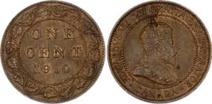 Canada 1 Cent 1910 - KM# 8; Edward VII; UNC-