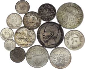 World Amazing Lot of 13 Silver Coins 1861 - ... 