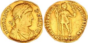 Roman Empire Solidus 364 - 378 (ND) Valens - ... 