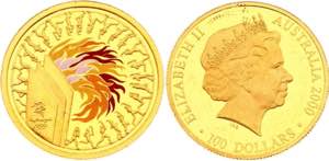 Australia 100 Dollars 2000 - KM# 521; Gold ... 