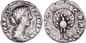 Roman Empire Denarius 128 - 175 (ND) ... 