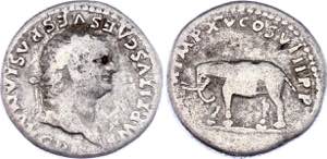 Roman Empire Denarius 79 - 82 (ND) Titus - ... 