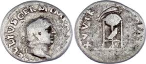Roman Empire Denarius 69 AD Vitellius - RIC ... 