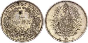 Germany - Empire 1 Mark 1886 D - KM# 7; ... 