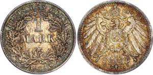 Germany - Empire 1 Mark 1904 G - KM# 14; ... 