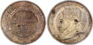 South Africa 2 Shillings 1894 - KM# 6; ... 
