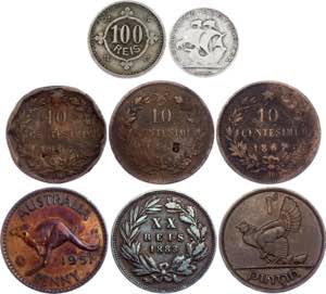 World Lot of 8 Coins ... 